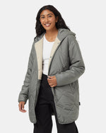 Recycled Boucle Reversible Long Jacket