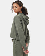 French Terry Cropped Hoodie