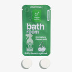 Bathroom Spray Glass Bottle Cleaning Kit with Lavender