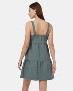 EcoStretch Cotton Tiered Dress