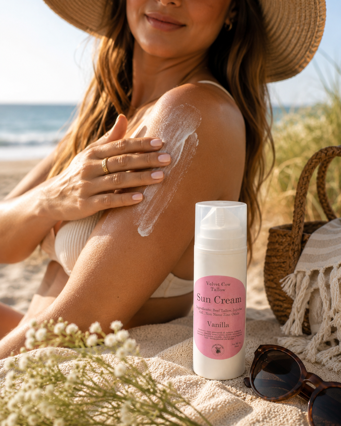 Tallow Sunscreen SPF | Natural Zinc Oxide Protection