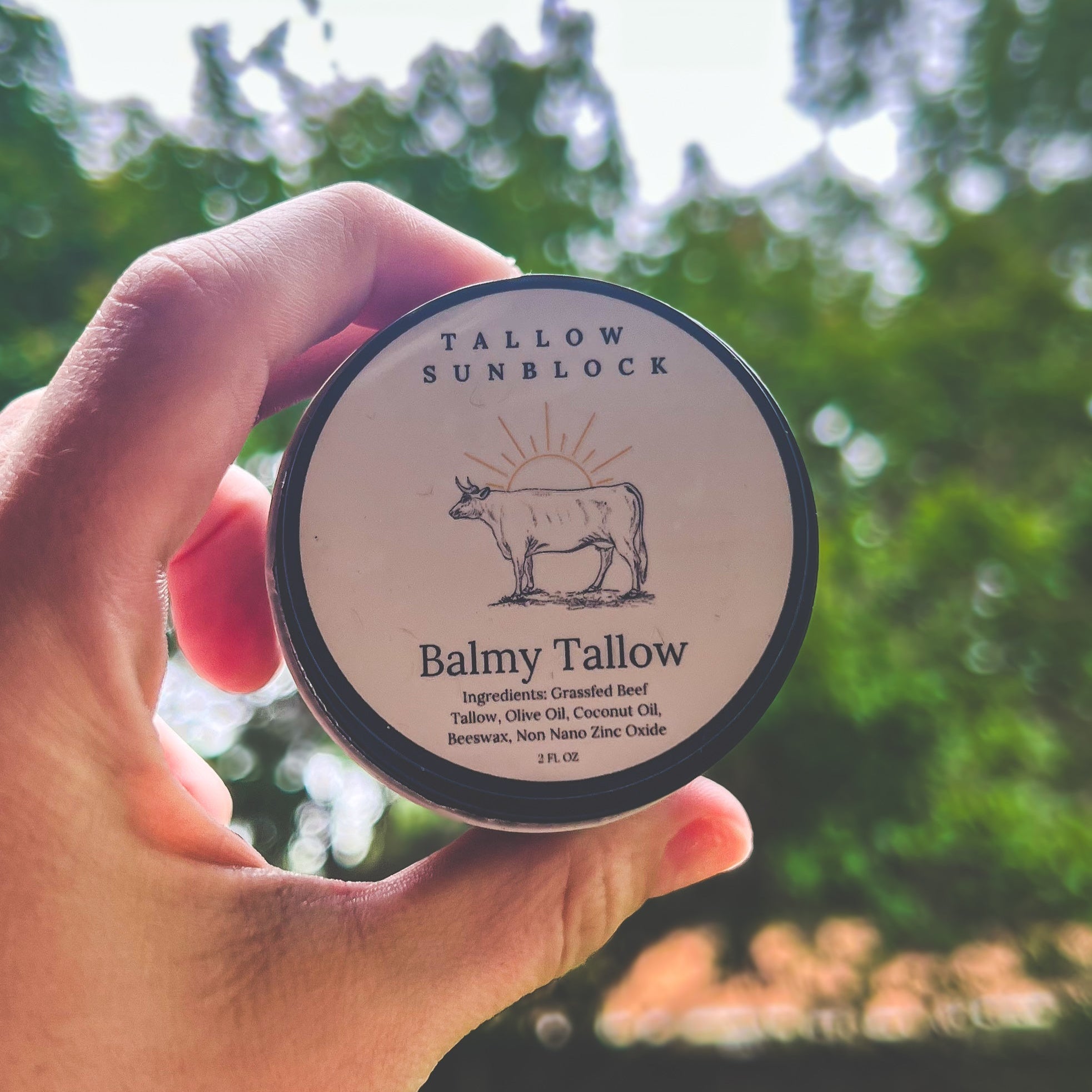 Natural Tallow Sunblock | Mineral SPF Protection | Balmy Tallow