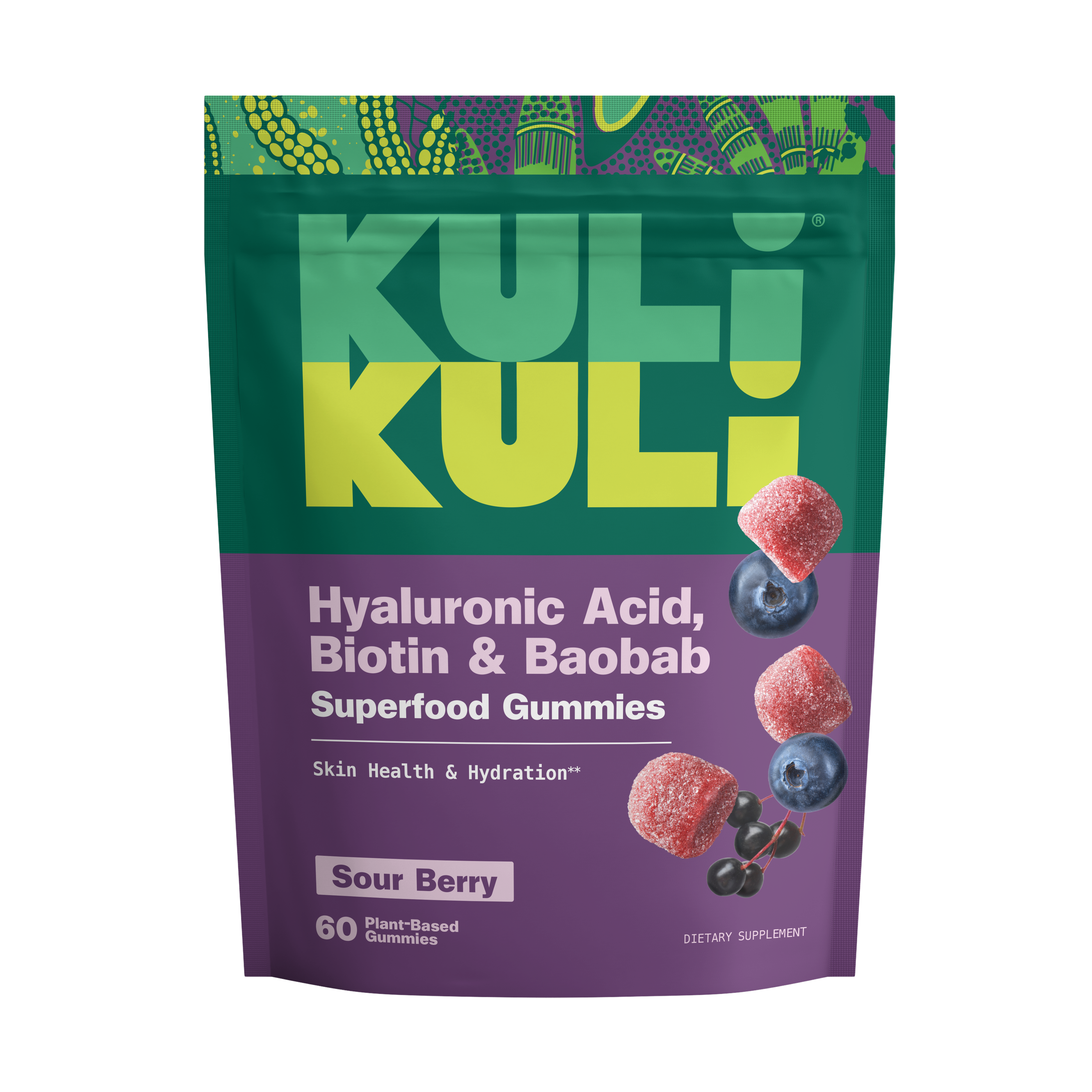 Hyaluronic Acid, Biotin & Baobab Superfood Gummies