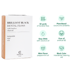 Brilliant Black® Floss – Whitens Between Teeth Naturally