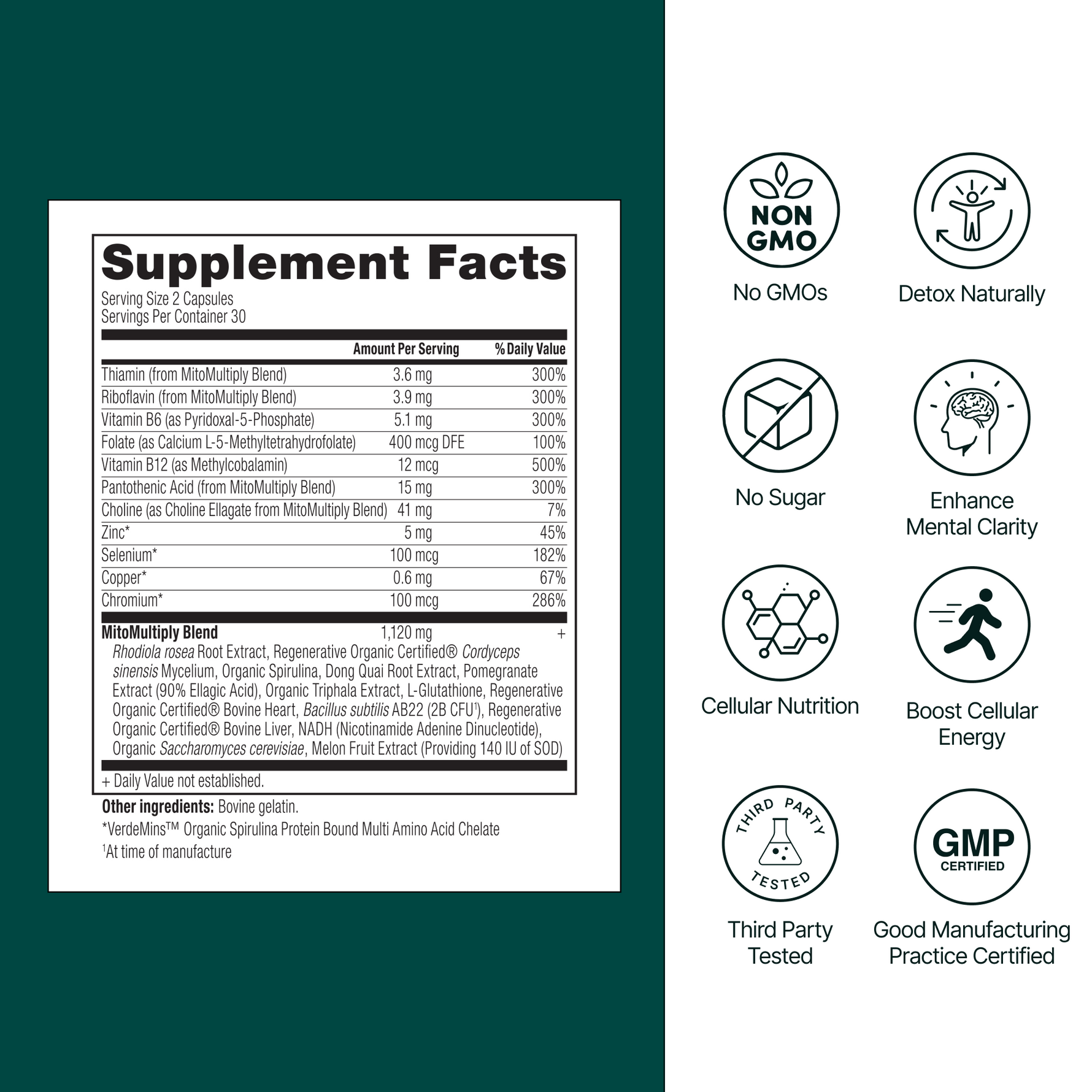 MitoMultiply | Methylated Multivitamin