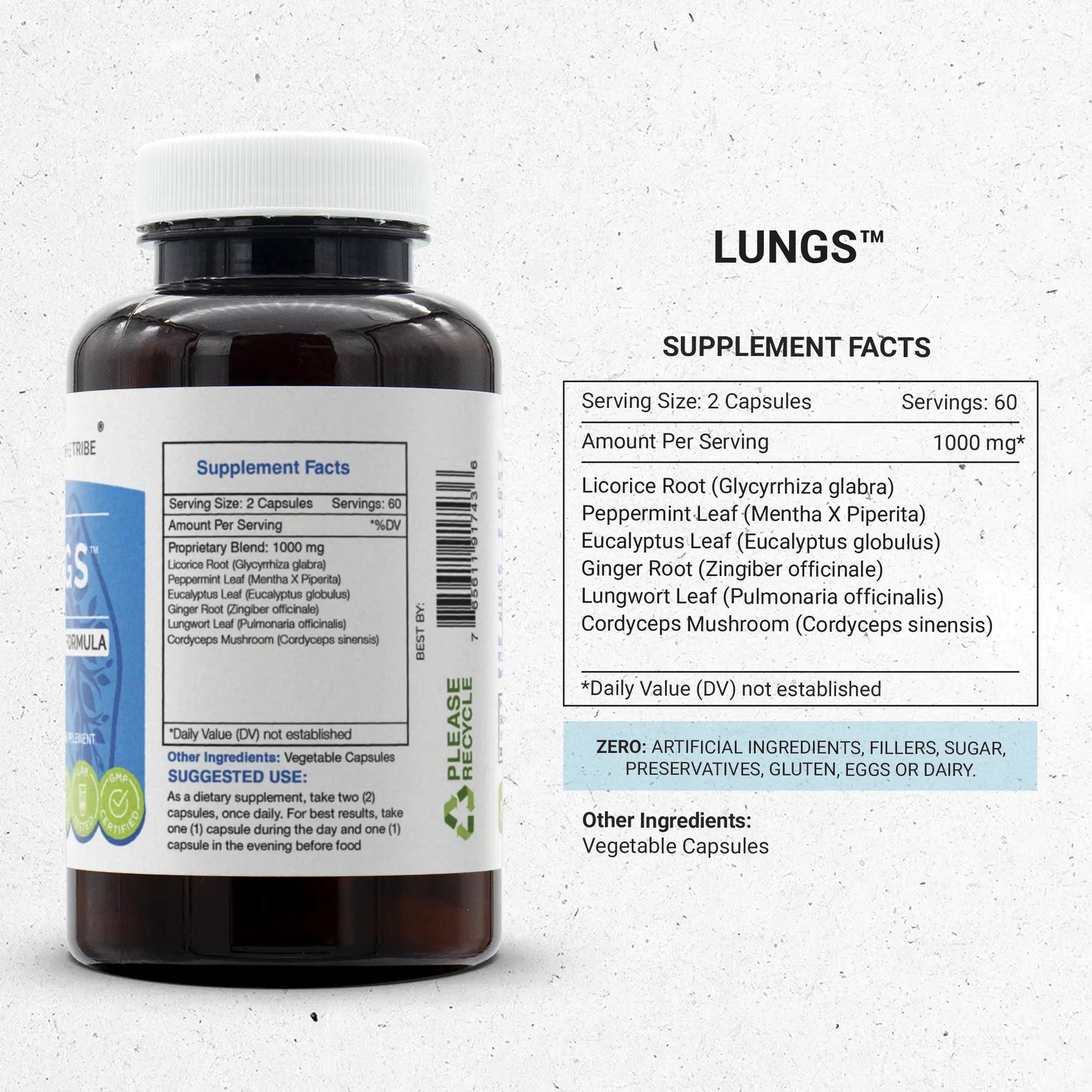 Lungs Capsules - Healthy Lungs Formula