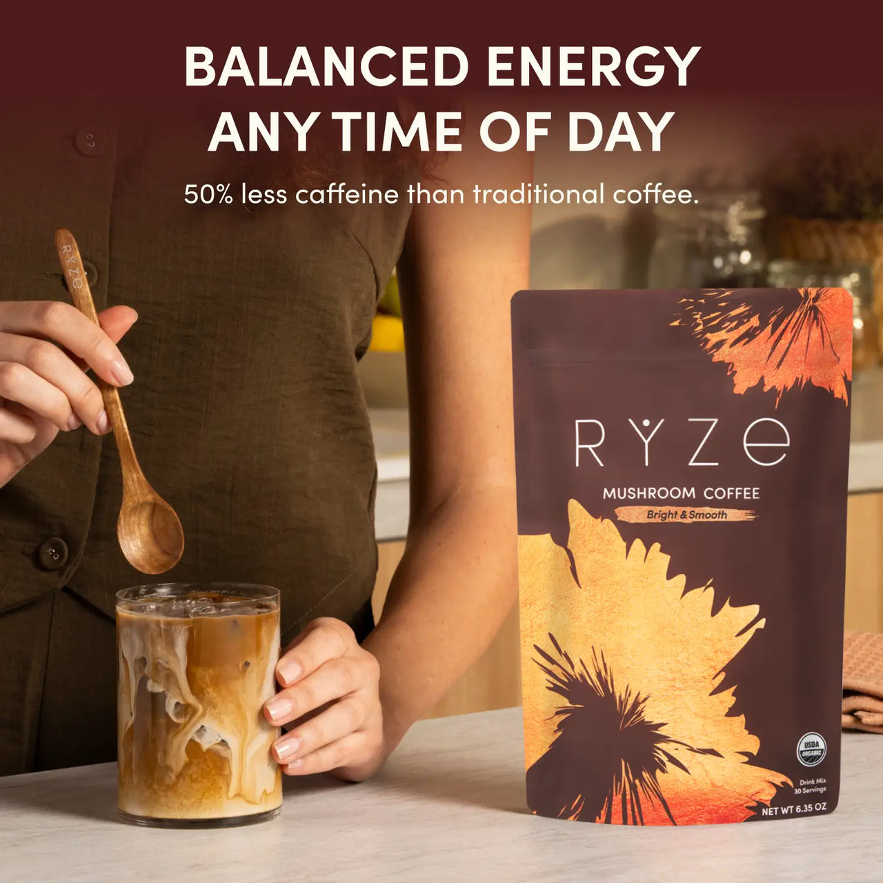 Veltora Focus Brew – Mushroom Coffee for Clean Energy & Focus