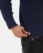 Highline Mock Neck Waffle Crew