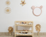 Sweet Bloom Rattan Flower Wall Art – Cute Boho Nursery & Girls Room Decor