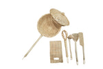 Handmade Rattan Play Kitchen Utensils - Montessori Pretend Play Cooking Set