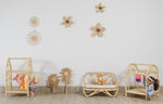 The Blooming Rattan Flower Stem – Handcrafted Boho Wall & Room Decor