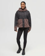 Recycled Boucle Full Snap Hoodie