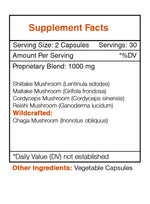 Mushrooms Blend Capsules - Immune Support Formula