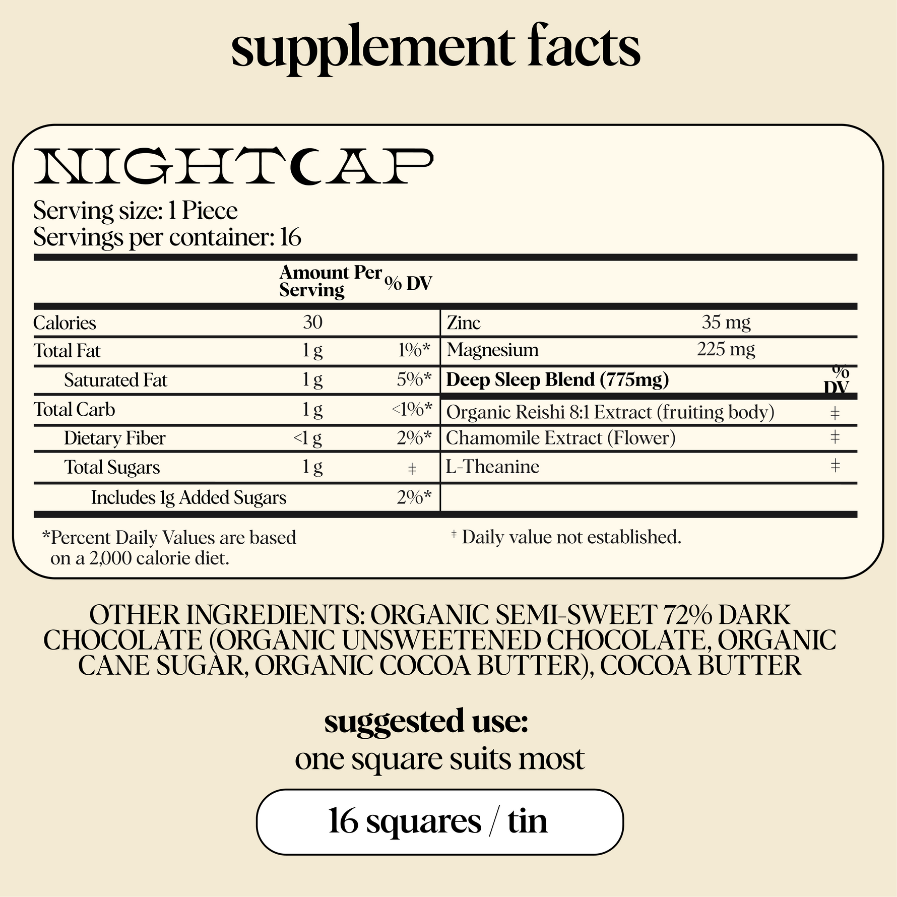 Nightcap Functional Mushroom Chocolates