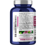 NusaPure Umckaloabo 4:1 Extract, 60 mg Veggie Caps 200 Count (Non-GMO, Vegan)