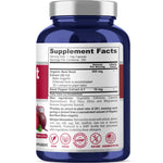 NusaPure Organic Beet Root 20:1 Extract, 400 mg - Black Pepper 4:1 Extract, 10 mg - 200 Veggie caps (Vegan, Non-GMO)