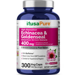 NusaPure Echinacea 20:1 Extract, 300 mg 200 Veggie Caps, Vegan, Non-GMO, Gluten Free Supplement