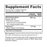NusaPure White Kidney Beans 30:1 Extract, 800 mg 200 Vegan Capsules - Bioperine - (Vegan, Non-GMO)