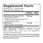 NusaPure OSHA Root Extract 150 mg per Vegan Caps - 150 Count (10:1 Extract, Non-GMO, Vegan, Bioperine) Ligusticum Porteri