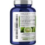 NusaPure Citrus Bergamot Capsules 600mg, 200 Capsules - 25:1 Bergamot Extract - 200 Servings, Bioperine, Vegan, Non-GMO