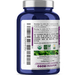 NusaPure USDA Organic Holy Basil Capsules 20:1 Extract, 350 mg 150 Vegan Caps Tulsi Holy Basil Leaf Extract 2.5% Ursolic Acid Non-GMO