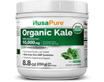 NusaPure Organic Kale Powder Extract 10:1 - Suitable for Vegetarian/Vegan, Non- GMO - 1,000 mg - 250 Capsules