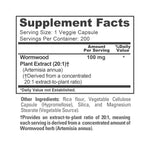 NusaPure Wormwood Capsules 100mg | Artemisia Annua Herb | 200 Count | Non-GMO & Vegan Supplement