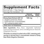 NusaPure Dong Quai with Angelica Sinensis Root 100mg Extract 20:1 - Suitable for Vegetarian/Vegan, Non- GMO - 2000 mg - 150 Capsules