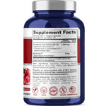 NusaPure Cranberry 1,200 mg 180 Veg Caps (Bioperine, Non-GMO, Vegan)