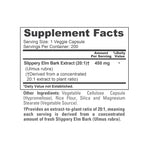 NusaPure Slippery Elm Bark 20:1 Extract, 450 mg 200 Veggie Capsules (Non-GMO, Vegan)