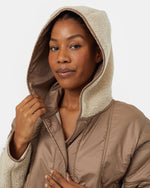 Recycled Boucle Full Snap Hoodie