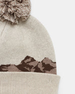 Mountain Scenic Pom Beanie