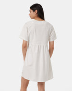 Hemp Button Front Swing Dress