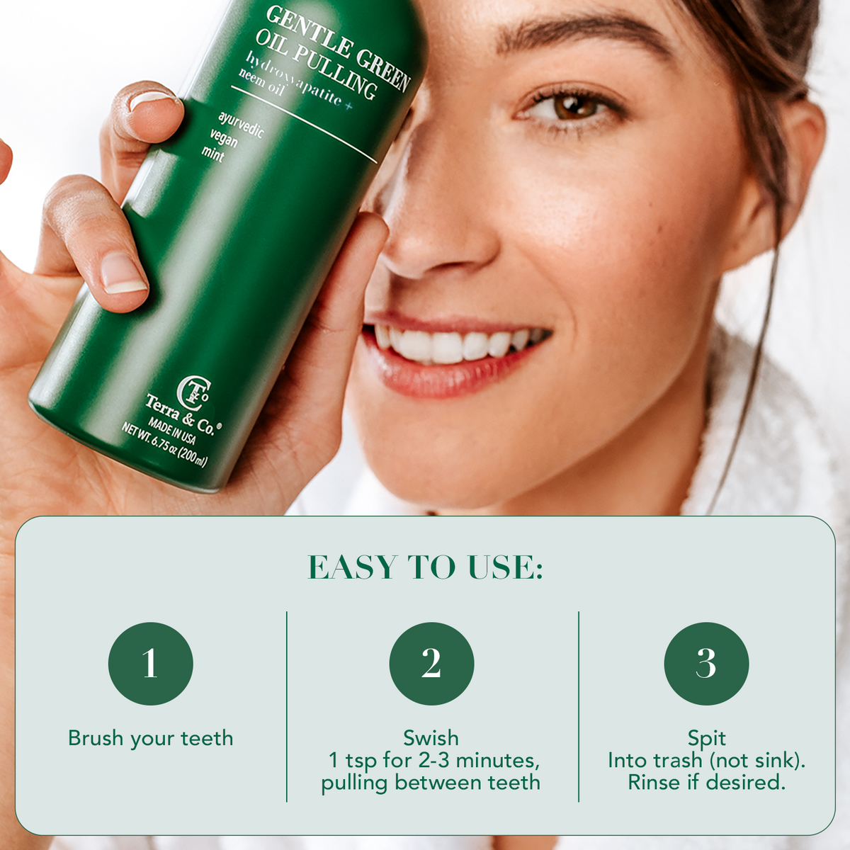 Oil Pulling Bundle – Gentle Green + Brilliant Black