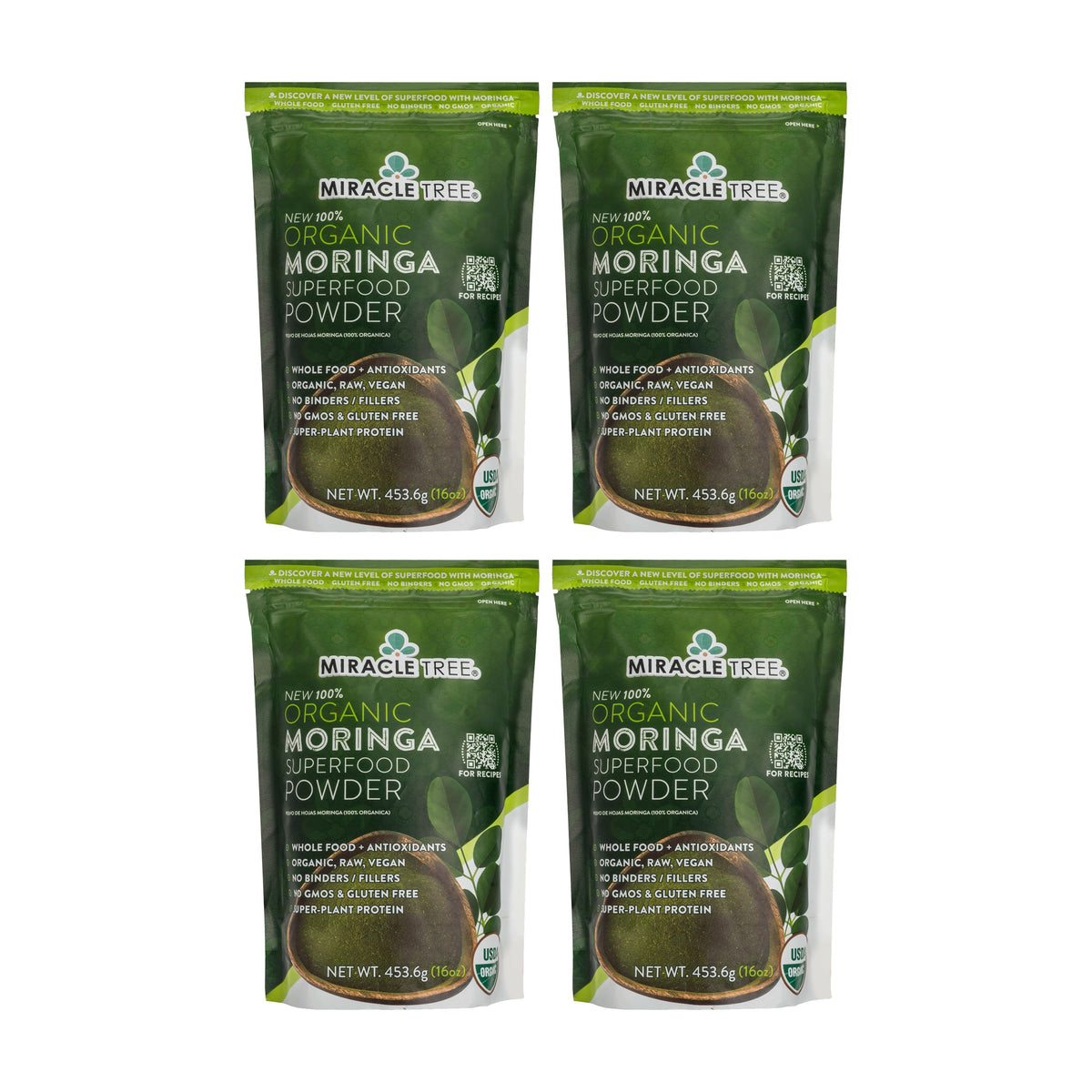 Organic Moringa Powder - 16oz Pouch