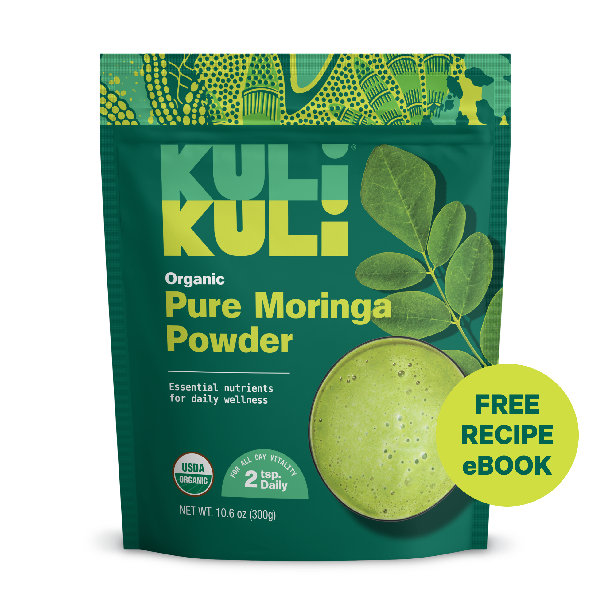 Organic Pure Moringa Powder (10.6 oz)