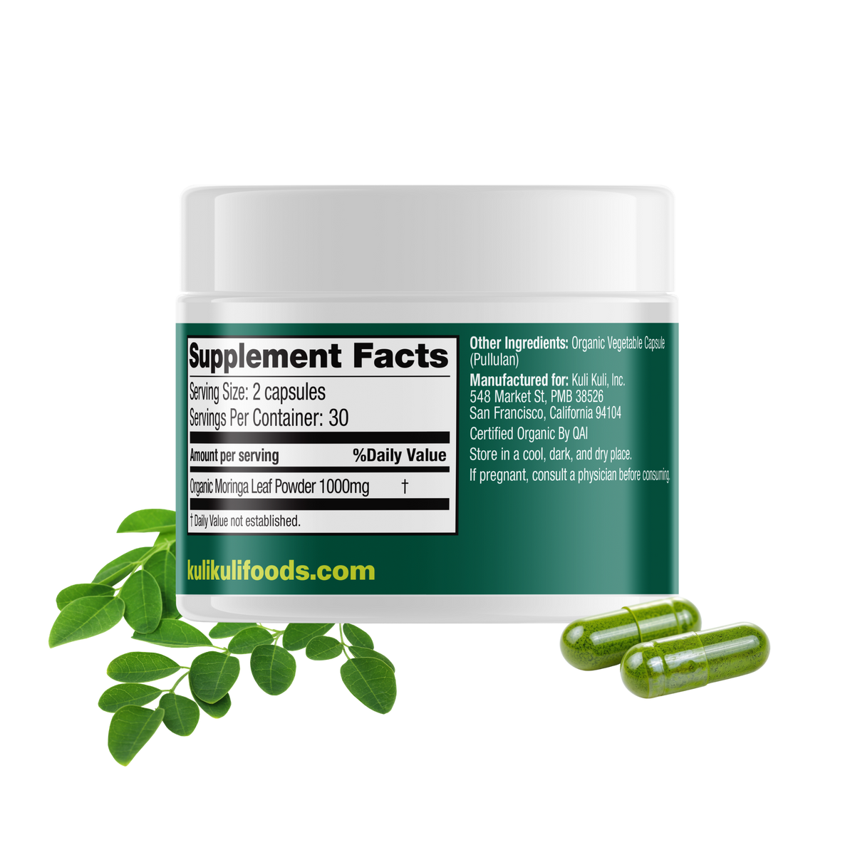 Pure Moringa Capsules for Energy