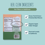 No Salt Added Grass-Fed Beef Bone Broth