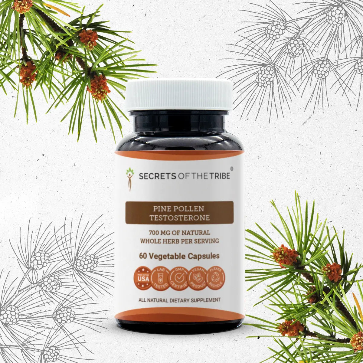 Pine Pollen Testosterone Capsules