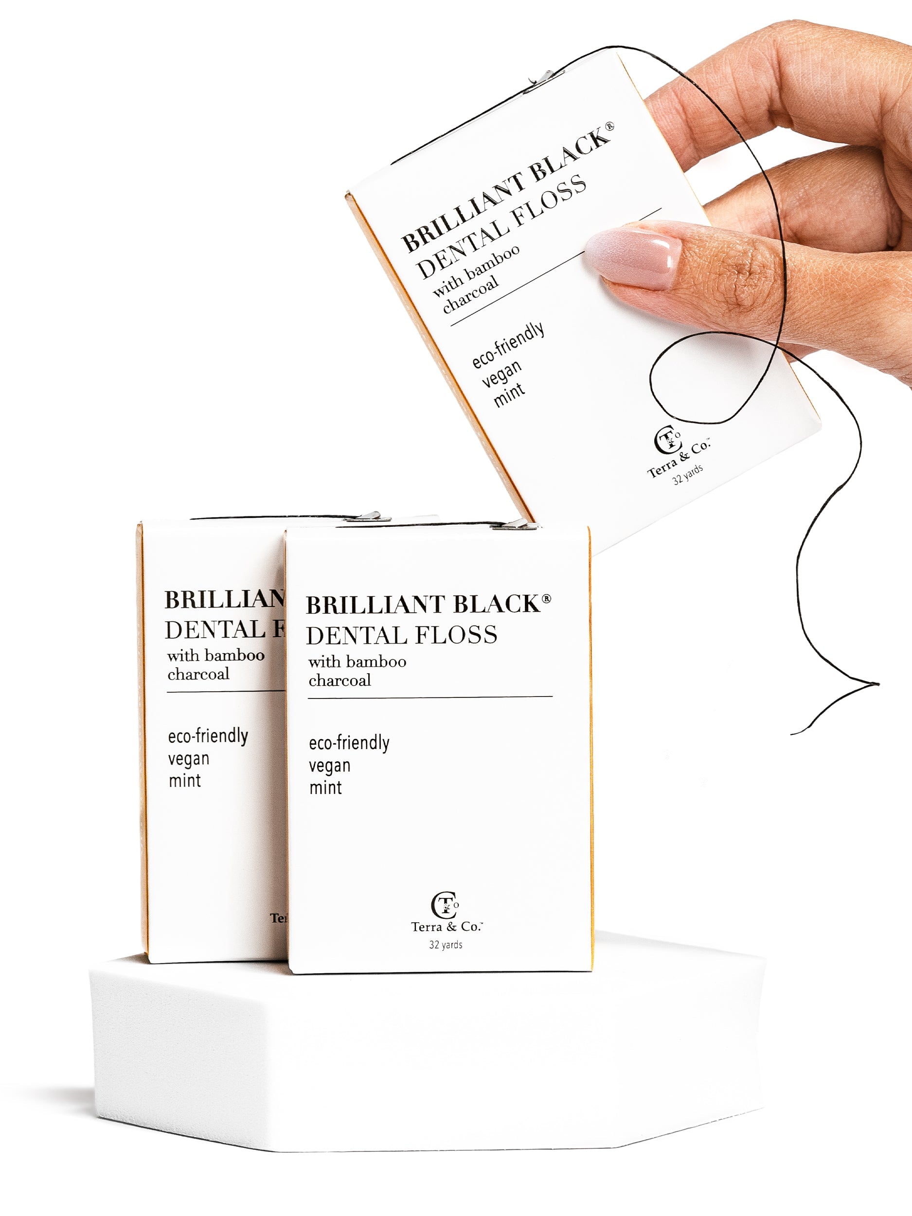 Plant-Based Dental Floss Trio – Vegan, Charcoal, Fluoride-Free