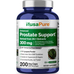 NusaPure Prostate Support 20:1 Extract, 300 mg 200 Veg Caps Dietary Supplement Vegan, Non-GMO