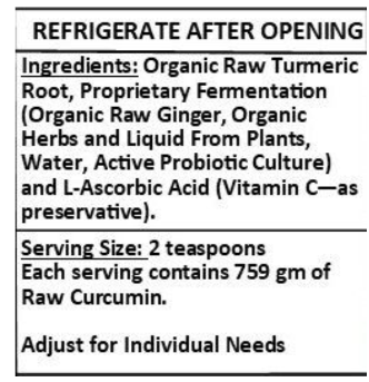 Fermented Probiotic Turmeric Puree – Georgia Gold, Lead-Free, Living Culture Formula