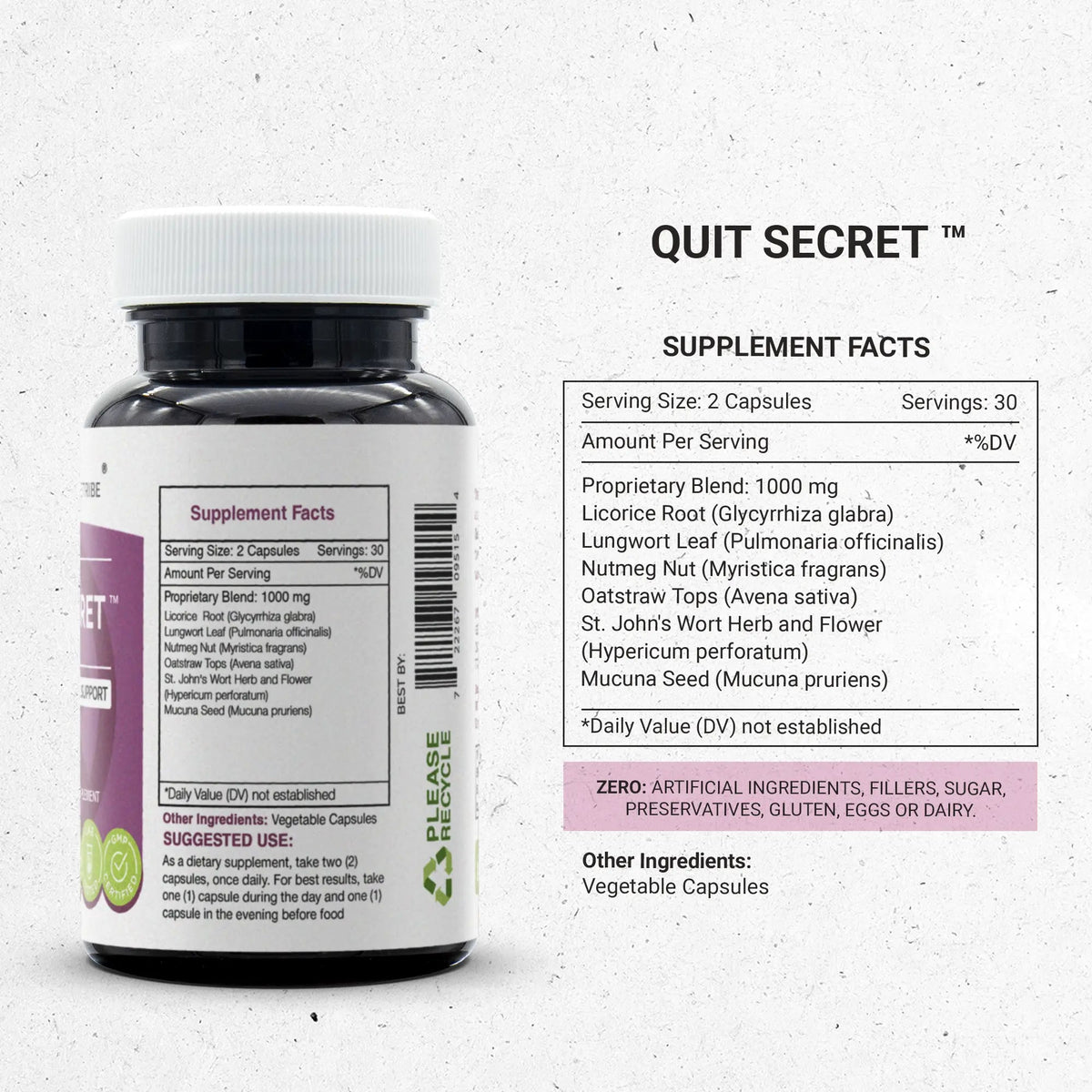 Quit Secret Capsules - Nicotine Withdrawal Support
