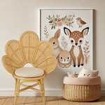 Handmade Rattan Flower Chair for Kids – Blossom Bloom Rattan Chair – Handwoven Flower Chair for Kids and Dolls| Boho Nursery & Playroom Furniture