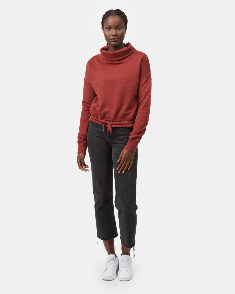 Speckled Cowl Neck Fleece