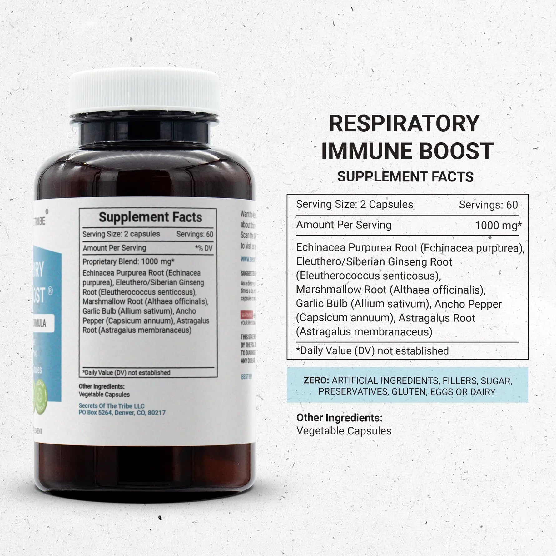 Respiratory Immune Boost Capsules - Lung Congestion Formula