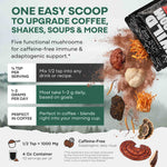Master Mushrooms Blend, 110 servings – Daily Immune Support Adaptogenic Mushrooms