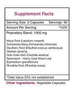 Stamina Secret Capsules - Energy/Endurance/Vigor