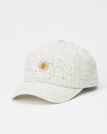 Sun Embroidery Fleck Jersey Peak Hat