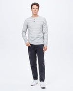 Space Dye Ottoman Henley Longsleeve